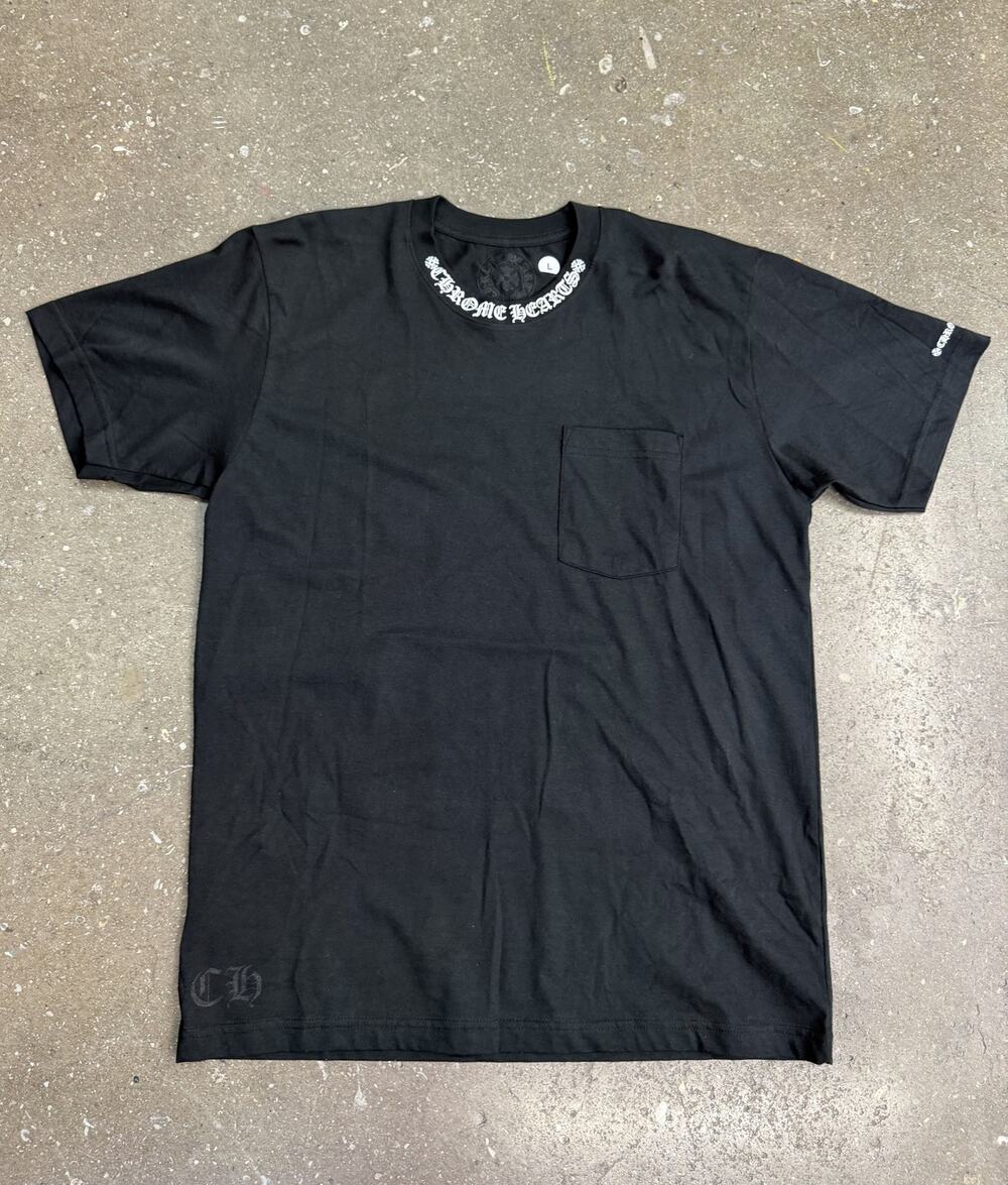 Chrome Hearts Neck Logo Black T-Shirt